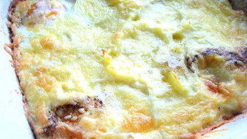 картофельная запеканка под сыром