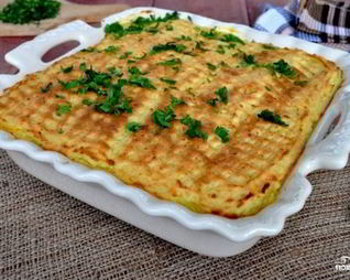 Картофельная запеканка с овощами