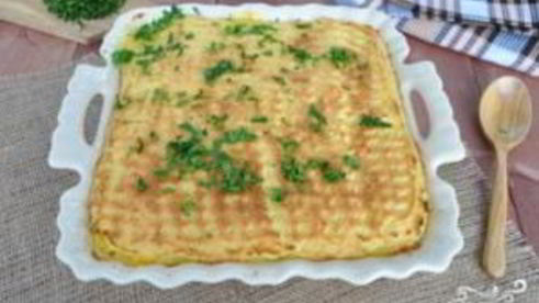 картофельная запеканка с овощами