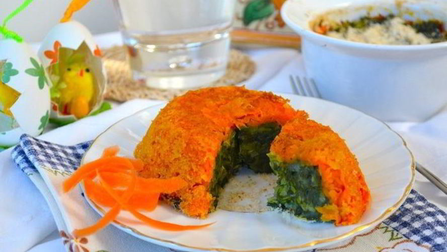 Рецепт морковной мини-запеканки