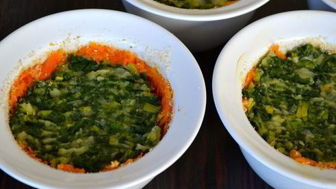 морковная мини-запеканка