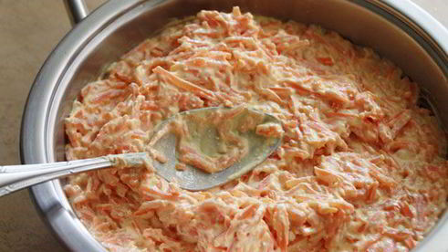 морковная запеканка с черносливом