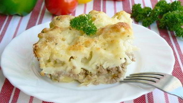 Рецепт Мясной запеканки с цветной капустой