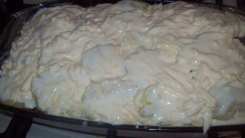 немецкая овощная запеканка с сардельками