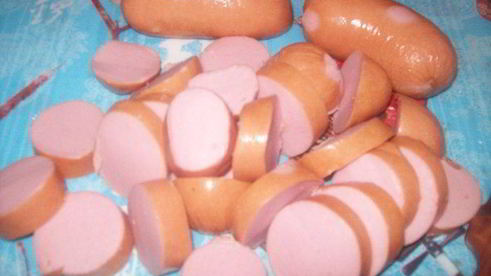 немецкая овощная запеканка с сардельками