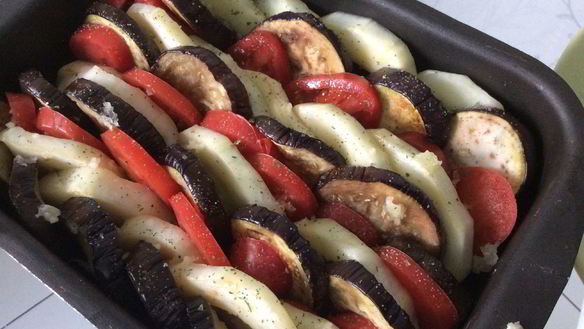 Рецепт Овощной запеканки с баклажанами и кабачками