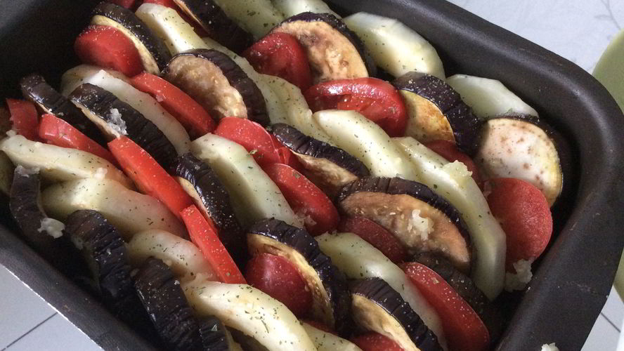 Рецепт овощной запеканки с баклажанами и кабачками