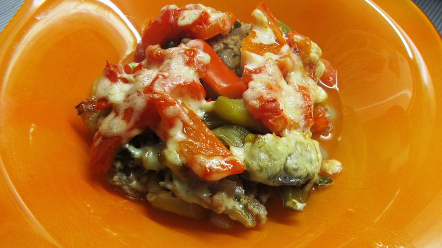 Рецепт овощной запеканки с фаршем