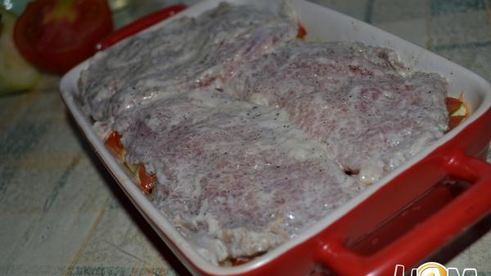 овощная запеканка с мясом