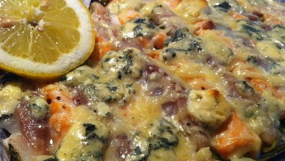 Рецепт Полосатой рыбной запеканки