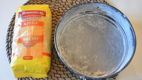 пшенная запеканка с лаймовым сиропом