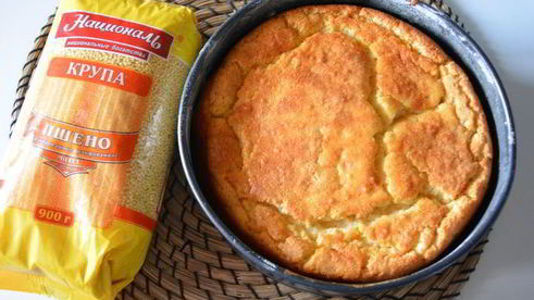 пшенная запеканка с лаймовым сиропом