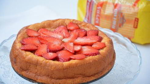 пшенная запеканка с лаймовым сиропом