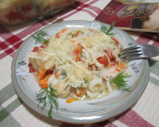Рыбная запеканка с сыром Джюгас