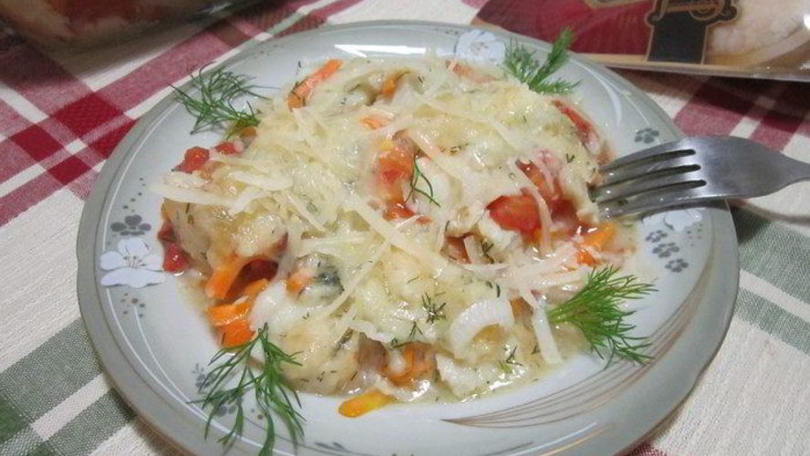 Рецепт рыбной запеканки с сыром джюгас