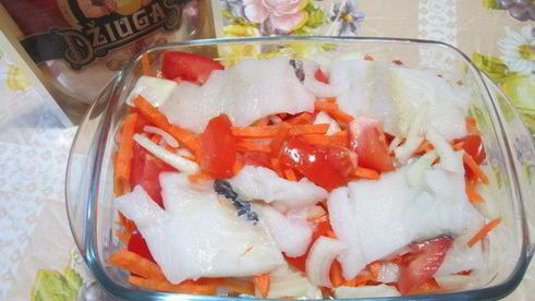 рыбная запеканка с сыром джюгас