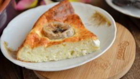 творожная запеканка с бананами