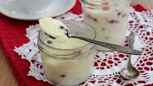 творожная запеканка в банке за 15 минут