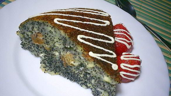 Рецепт Творожно-манной запеканка с маком и изюмом