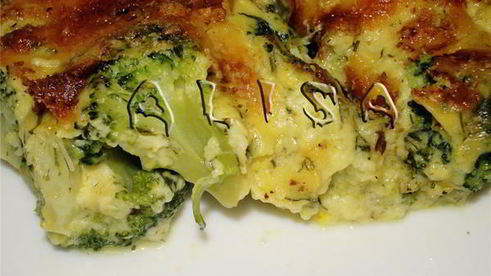 запеканка брокколи с сыром