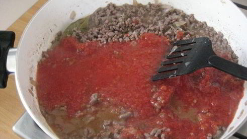 запеканка из баклажанов с мясным рагу