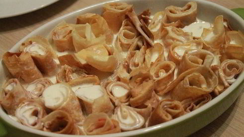 запеканка из блинчиков с конфитюром