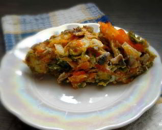 Запеканка из брюссельской капусты