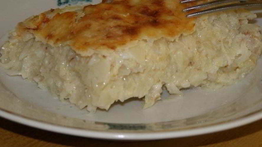 Рецепт запеканки из капусты с сыром в духовке