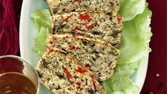 Рецепт Запеканки из киноа с грибами и перцем