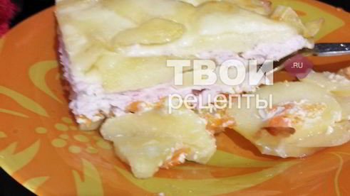 запеканка из курицы и картошки
