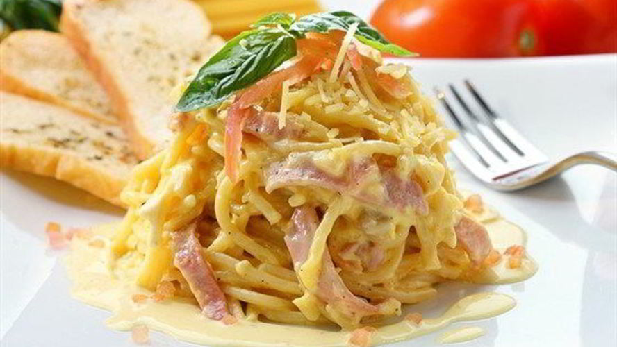 Рецепт запеканки из лапши и ветчины