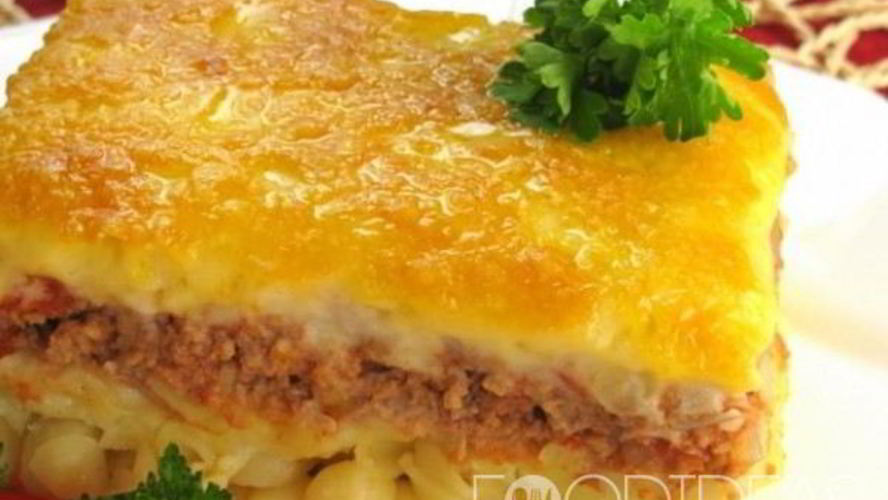 Рецепт запеканки из макарон с фаршем