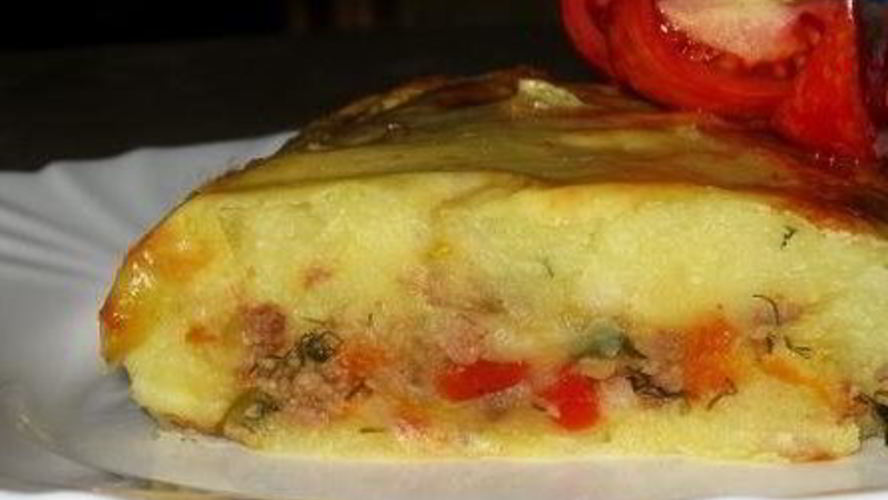 Рецепт запеканки из пюре и фарша
