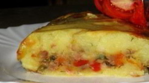 запеканка из пюре и фарша