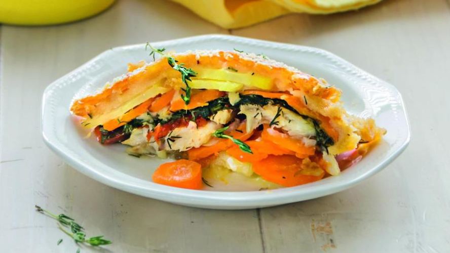 Рецепт запеканки из трески с овощами