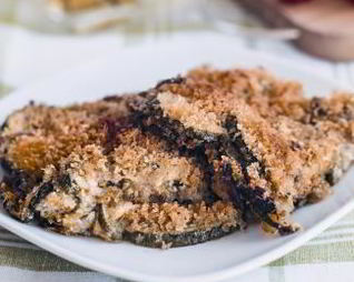 Запеканка из цукини с сальсой верде