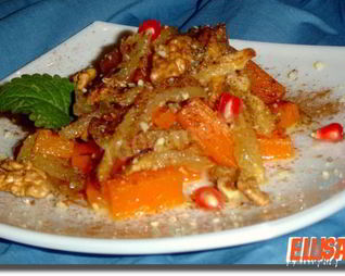 Запеканка из тыквы с яблоками в духовке