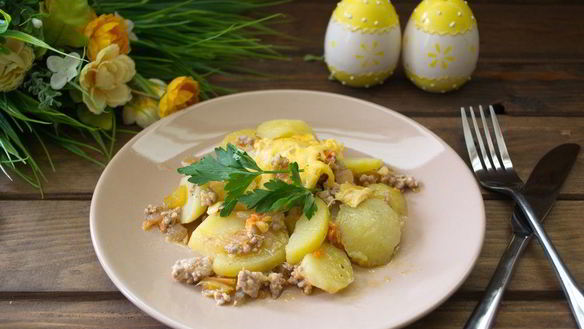 Рецепт Запеканки мясной сытной