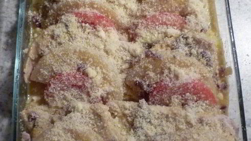 запеканка с индейкой и ананасами по-гавайски