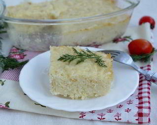 Запеканка с кускусом и сыром