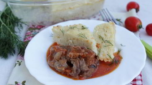 запеканка с кускусом и сыром