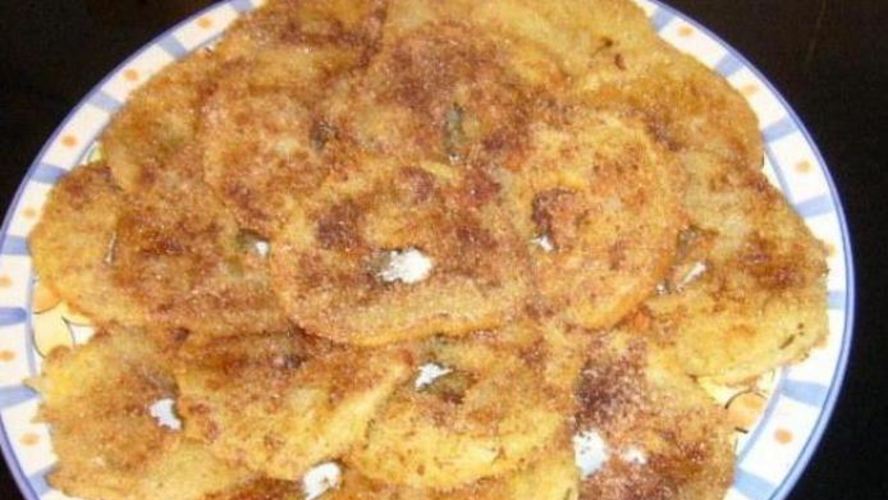 Рецепт жареных яблок в тесте