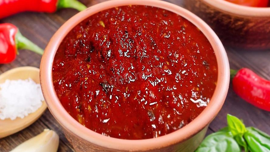 Рецепт аджики из слив острая