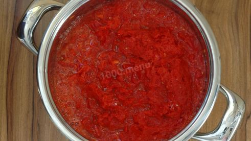 аджика с яблоками и помидорами