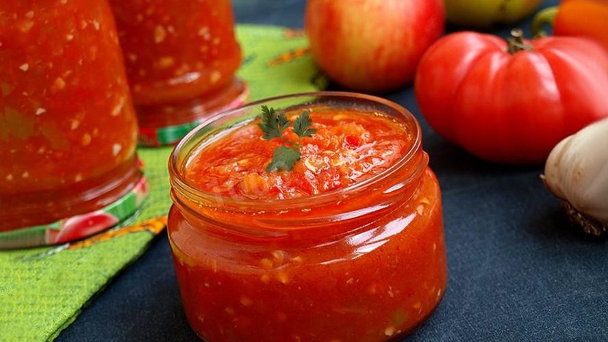Рецепт аджики с яблоками помидорами и перцем