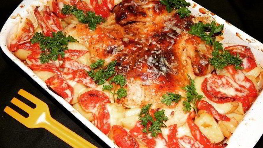 Рецепт курицы в аджике с овощами