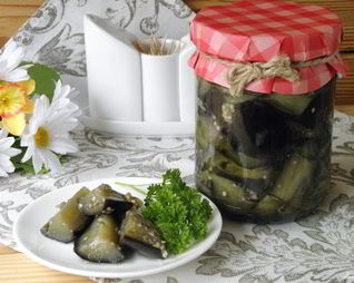 Баклажаны кусочками на зиму