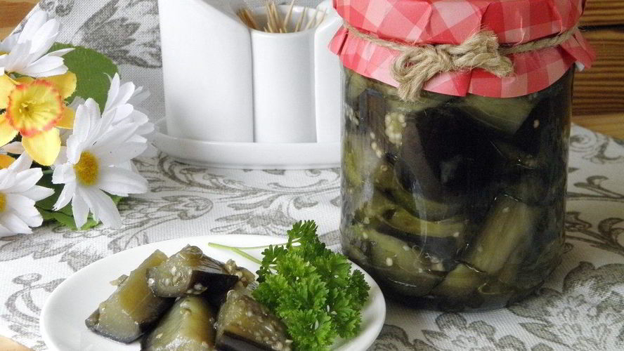 Рецепт баклажанов кусочками на зиму