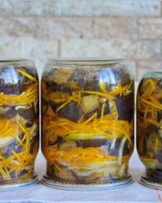 Баклажаны с морковкой на зиму