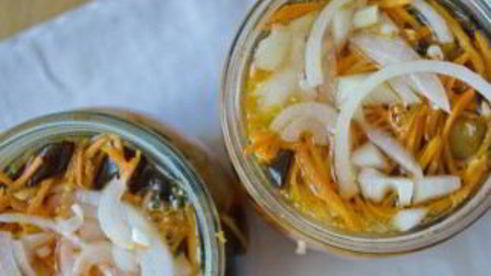 баклажаны с морковкой на зиму